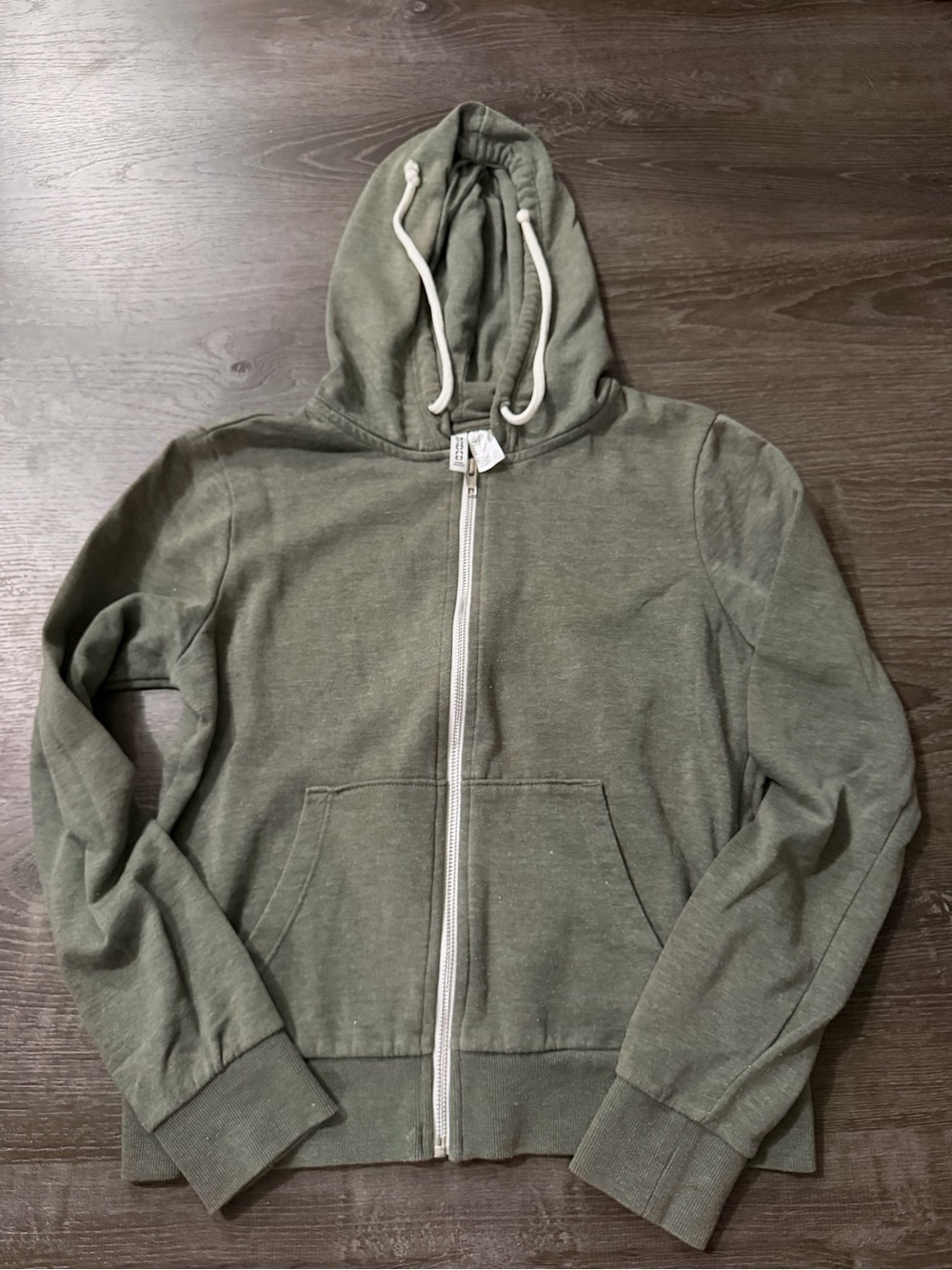 H&M Women’s Olive Green Zip-Up Hoodie